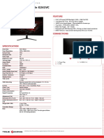Msi Optix g241vc Datasheet PDF