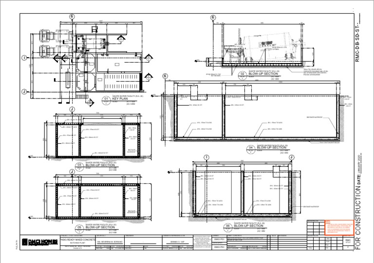 RMC-SD-ST-01-F R.a.20 Foundation Plan and Blow-Up Section | PDF ...