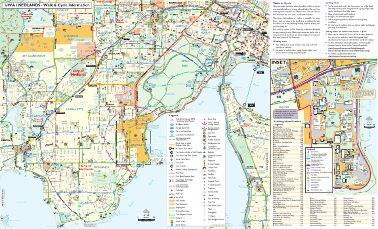 Walk Cycle To UWA Map 2011 PDF | PDF