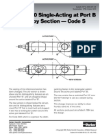 Model VA20 Single-Acting at Port B Low-Boy Section - Code S: Bulletin HY14-2000-B1/US Supersedes: VPB-9 Dated 9/00