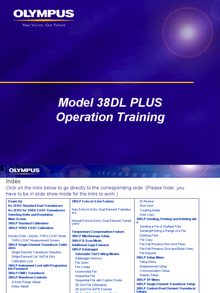 38DL PLUS User Manual Overview | PDF | Calibration | Medical Ultrasound