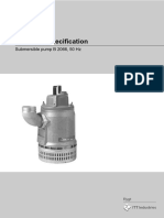 Technical Specification: Submersible Pump B 2066, 50 HZ