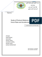 Study of Postural Balance Using Force Plate and Accelerometer