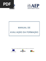 MANUAL DE avaliação da formação