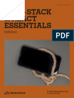 Full-Stack & React Essentials: Syllabus
