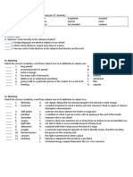 Vocabulary Test I. Synonyms