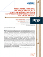 Transpondo Limites: O Cinema Na Pesquisa-Intervenção E O Documentário Enquanto Estratégia de Empoderamento em Saúde Mental