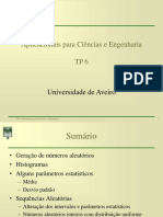 Aplicacionais para Ciências e Engenharia TP6: Universidade de Aveiro