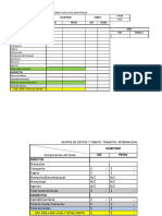 Matrices de Costos