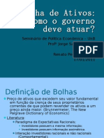 Bolha de Ativos - Renato
