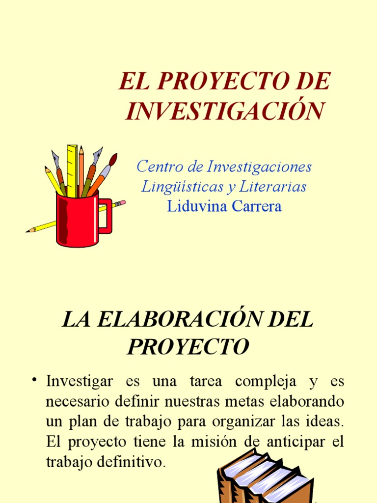 Guía para Elaborar un Proyecto de Investigación | PDF | Metodología ...