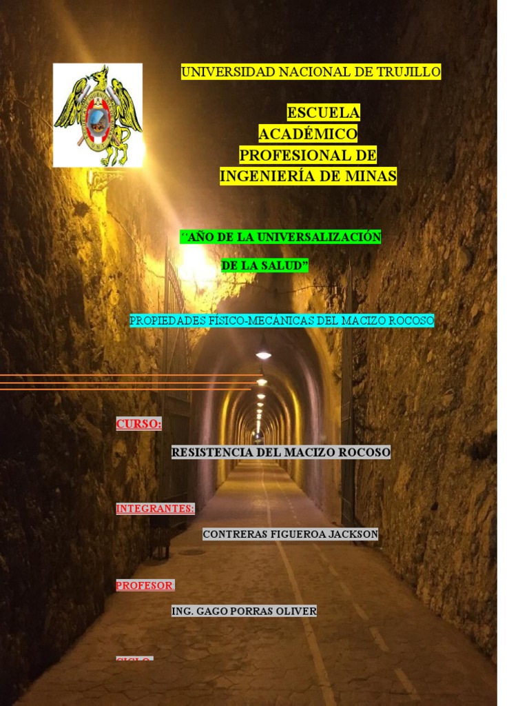 TAREA 5 - Propiedades Físico-Mecánicas Del Macizo Rocoso 2.0 | PDF ...