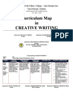Curriculum Map in Creative Writing: Our Lady of The Pillar College - San Manuel Inc. San Manuel, Isabela