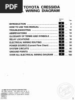 Toyota Cressida Electrical Wiring Diagram: Section No