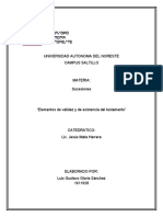 Elementos de Validez y de Existencia Del Testamento