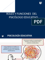 PPT - ROLES Y FUNCIONES DEL PSICOLOGO EDUCATIVO