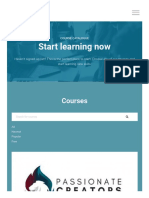 Start Learning Now: Courses