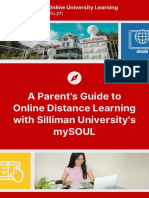 A Parent'S Guide To Online Distance Learning With Silliman University'S Mysoul