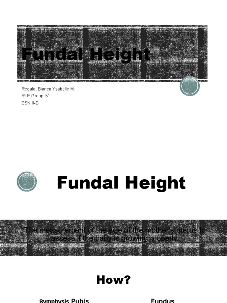 Fundal Height Measurement Guide | PDF