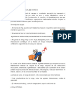 MANIPULACIÓN MANUAL DE CARGAS Documento