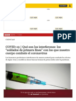 Ciencias - COVID-19 - Qué Son Los Interferones - Los "Soldados de Primera Línea" C - NOTICIAS EL COMERCIO PERÚ