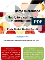 Nutrição, Cultura e Metabolismo Microbiano