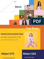Semester Ganjil 2020/2021 Komunikasi Bisnis Textbook