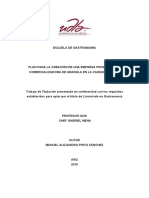 Plan de negocios para una empresa productora de granola en Quito con menos de