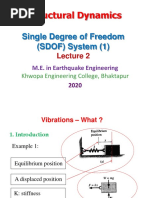 Lecture 2 SD Single Degree of Freedom (SDOF) System