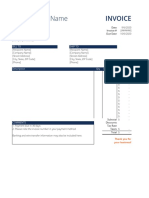 Excel Invoice Template