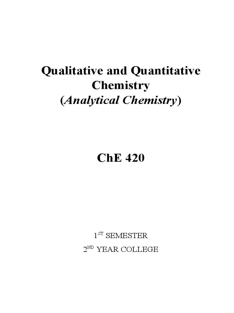 QUALITATIVE AND QUANTITATIVE ANALYSIS IN CHEMISTRY PDF NCERT NOTES visual data 6