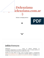 Julián Ferreyra - La Deleuziana