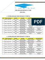 Jadwal Belajar Edukasi JF Stan 2020-2021