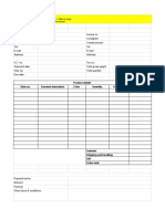 Fashionary Invoice - 