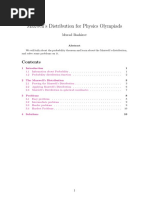 Maxwell's Distribution For Physics Olympiads: Murad Bashirov