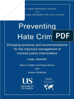 Interventions For Hate Crime - FINAL REPORT - 2