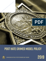 POST Hate Crimes Model Policy: Commission On Peace Officer Standards and Training