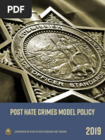 POST Hate Crimes Model Policy: Commission On Peace Officer Standards and Training