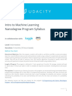 Intro To Machine Learning ND Syllabus