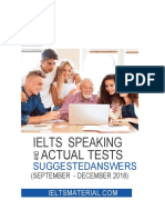 Ielts Speaking: Actual Tests