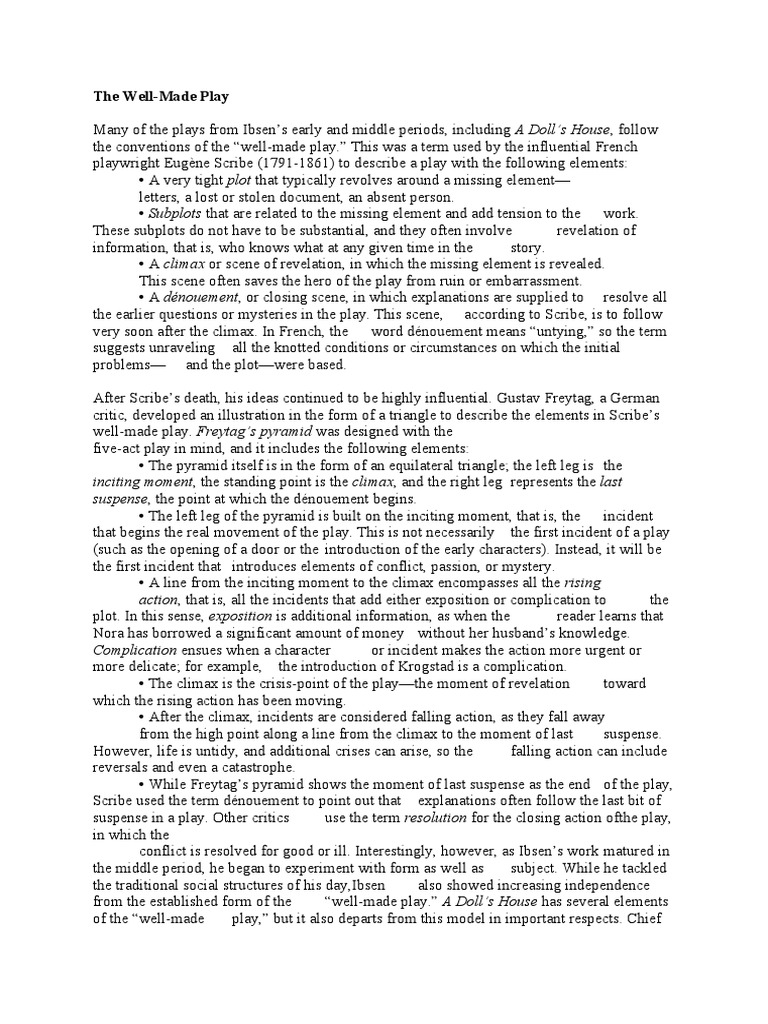 The Well Made Play PDF