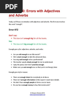 TEXT - Lesson 20 - Errors With Adjectives and Adverbs