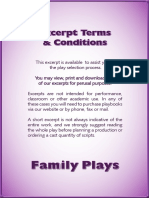 Family Plays: Excerpt Terms & Conditions
