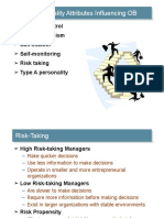 Major Personality Attributes Influencing OB