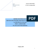 Repere Metodologice 2020 - 2021 La Fizica PDF