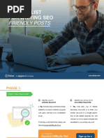 A Checklist For Writing Seo: Friendly Posts