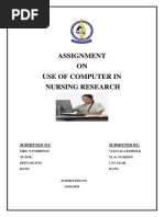 Assignment On Use of Computer