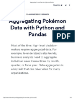Aggregating Pokémon Data With Python and Pandas