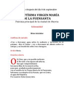 Solemnidad de La Virgen de La Fuensanta PDF