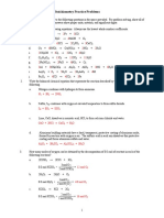 AP Chemistry: Reaction Stoichiometry Practice Problems